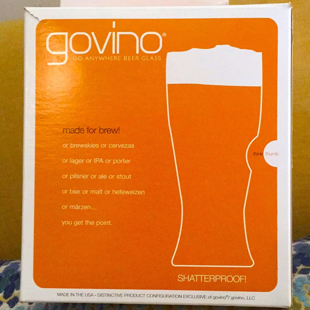 Govino 16oz beer glasses set of 4